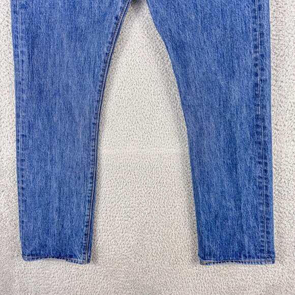 Levis 501 Jeans Mens 30 Blue Button Fly Denim Western Cowboy Outdoor 30x29 - Picture 2 of 15